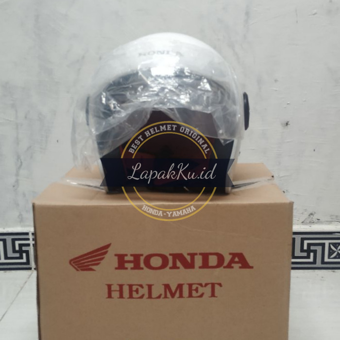 Obral Limited Edition Helm Bogo Retro Honda Scoopy Putih