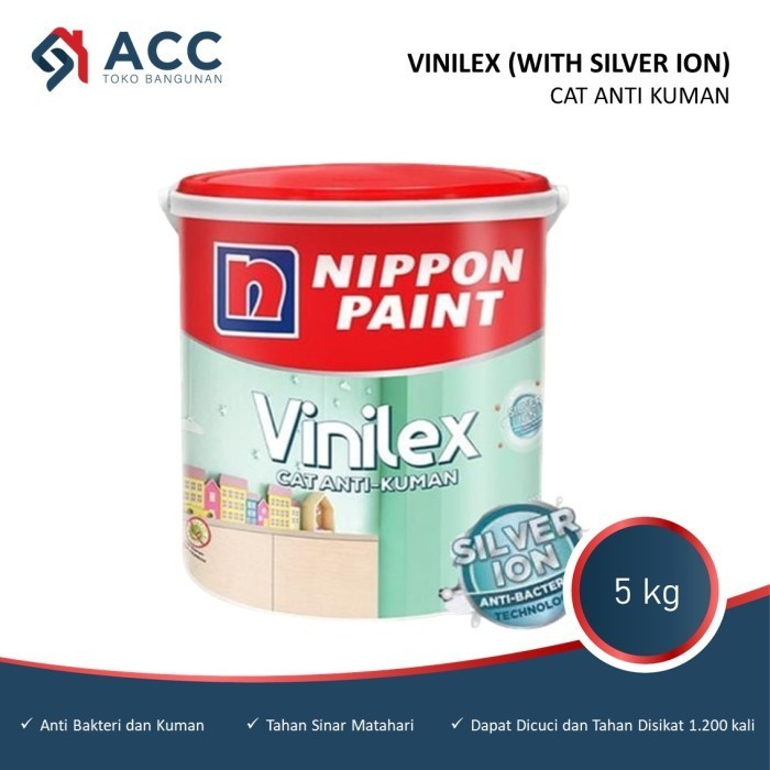 Vinilex Silver Ion Cat Tembok Interior Anti Bakteri Warna 5Kg