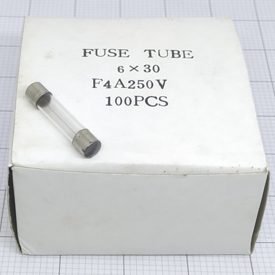 Fuse 4A Besar / Fuse Sekring Kaca Besar / Fuse 4A Besar 6x30mm
