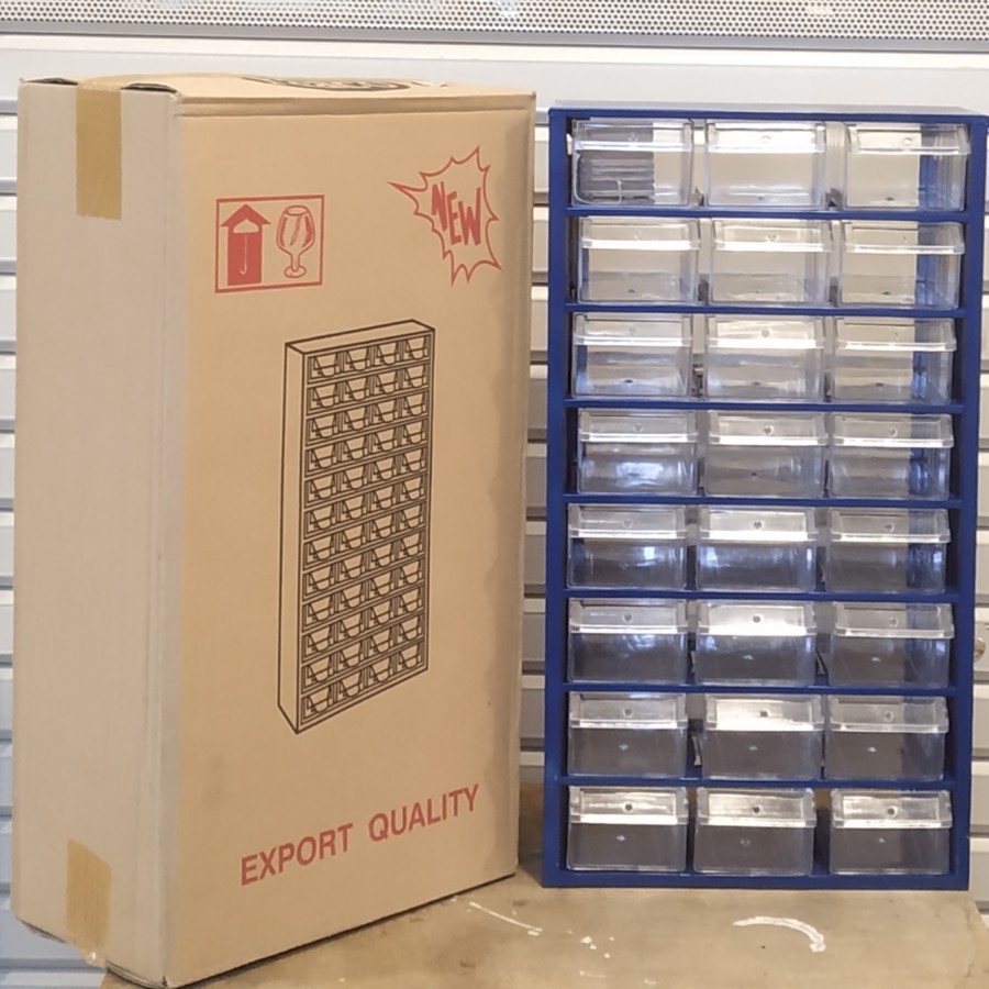 Raaco 24 / Raaco24 / Rak Komponen Serbaguna isi 24 Laci