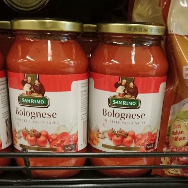 

San Remo Pasta Sauce Bolognese 500 gr saus spageti MRS01