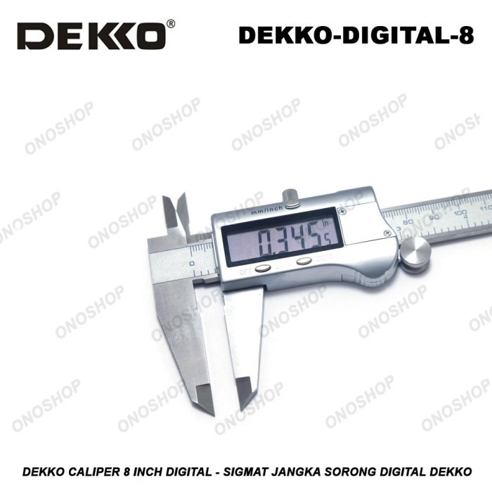 

Dekko Caliper 8 Inch Digital - Sigmat Jangka Sorong Digital Dekko