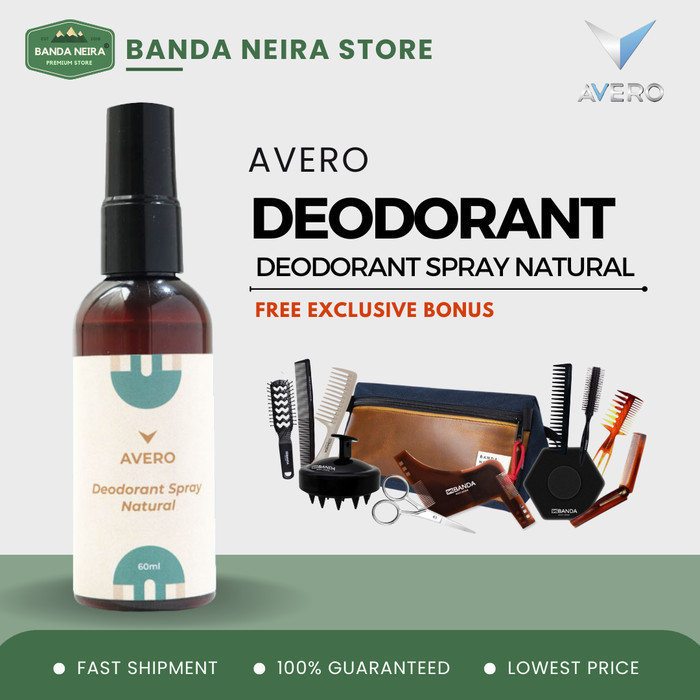 Avero Natural Deodorant Spray / Deodoran Berbahan Ala