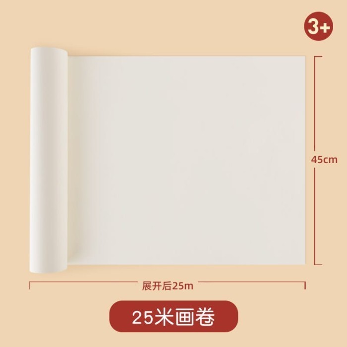 

Mideer giant painting paper roll 25 meter karton menggambar mewarna K01