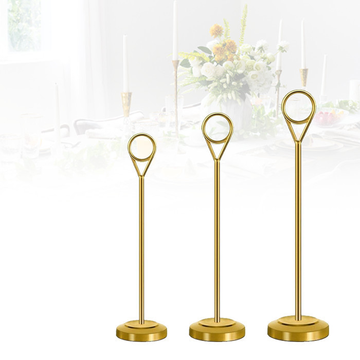 

Stainless Table Number Menu Stand Holder Foto 15cm /20cm /25cm Price Tag Stand Menu Stand K01
