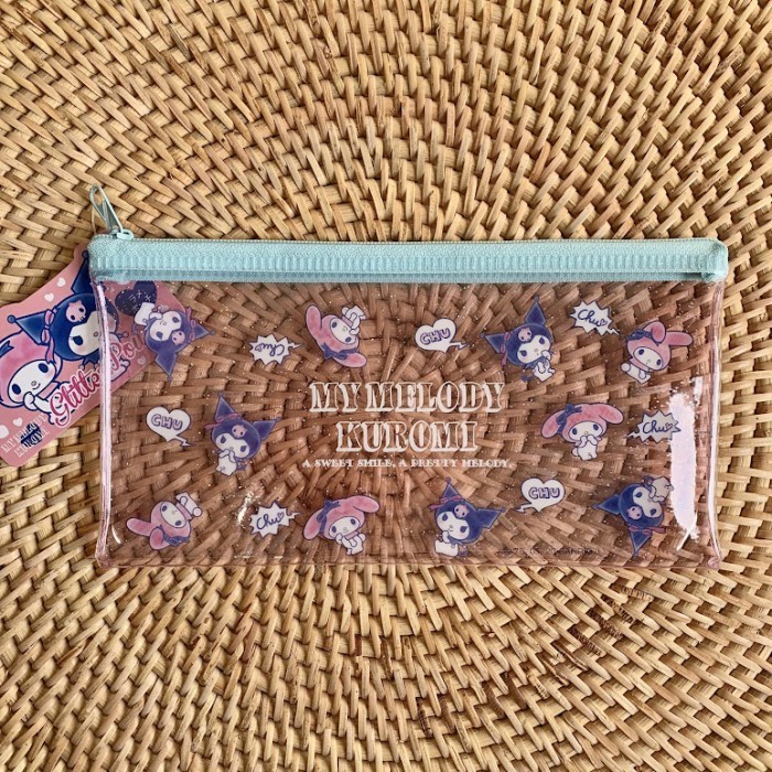 

Tempat Pensil PVC Bening Karakter Sanrio Melody Kuromi Cinamoroll Lucu