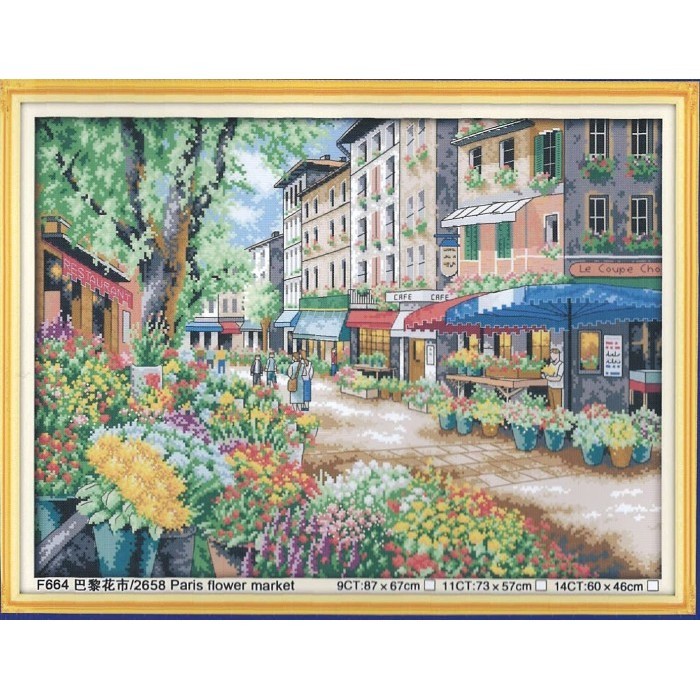 

Paket Kristik/Cross Stitch Pola di Kain F664