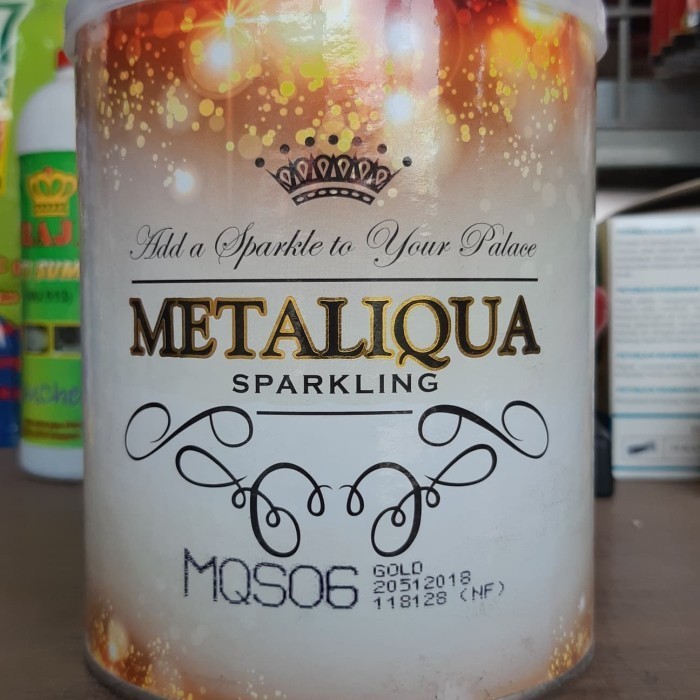 

Ready Metaliqua Sparkling - Cat Metalik Tekstur Glitter Basis Air - 750cc