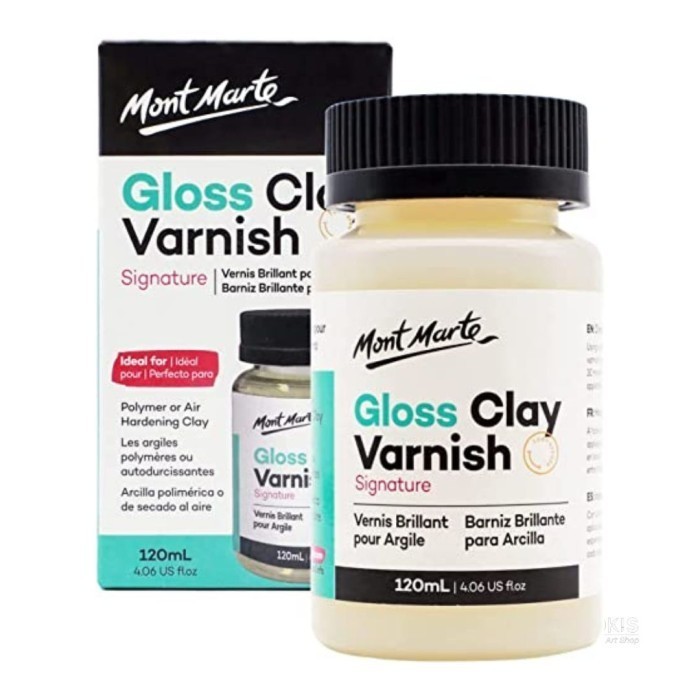 

Ready Varnish clay mont marte gloss 120 ml - pelapis air hardening clay