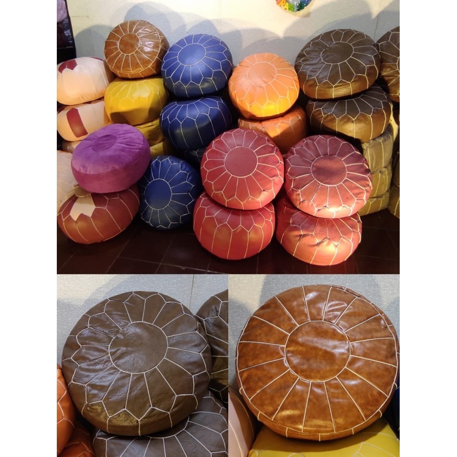 Ready bantal puff maroko turky 50*30-40cm kulit tebal