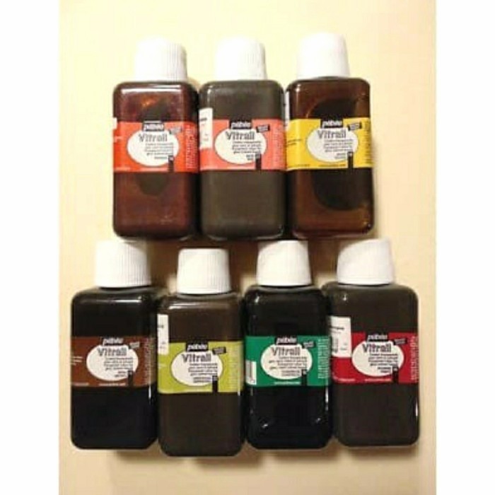 

Ready Pebeo Vitrail 250ml cat kaca/ stained glass effect paint