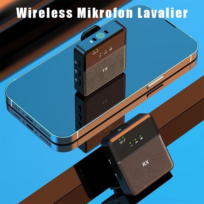 C Wireless Clip On Wireless Crophone Untuk Hp Dslr Zoom Youtube Vlog Lavalier C