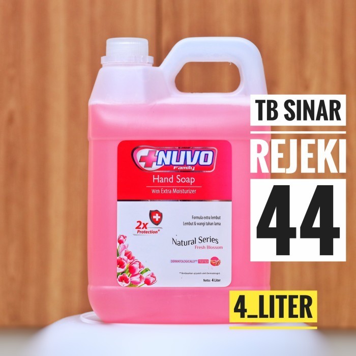 Nuvo Hand Soap Jerigen 4 Liter Sabun Cuci Tangan Cair Anti Bacterial