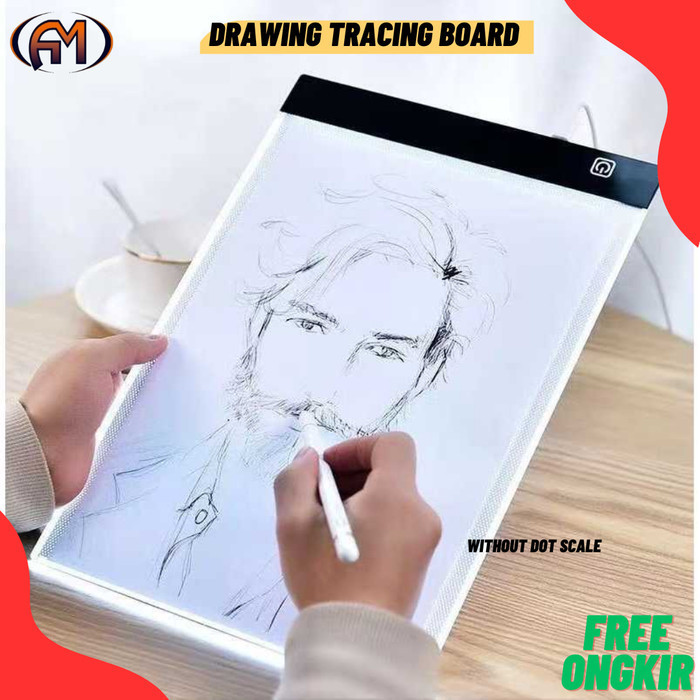 

Trace ard / dr tracing / copy ard papan jiplak A4 LED light pad three step dimmer