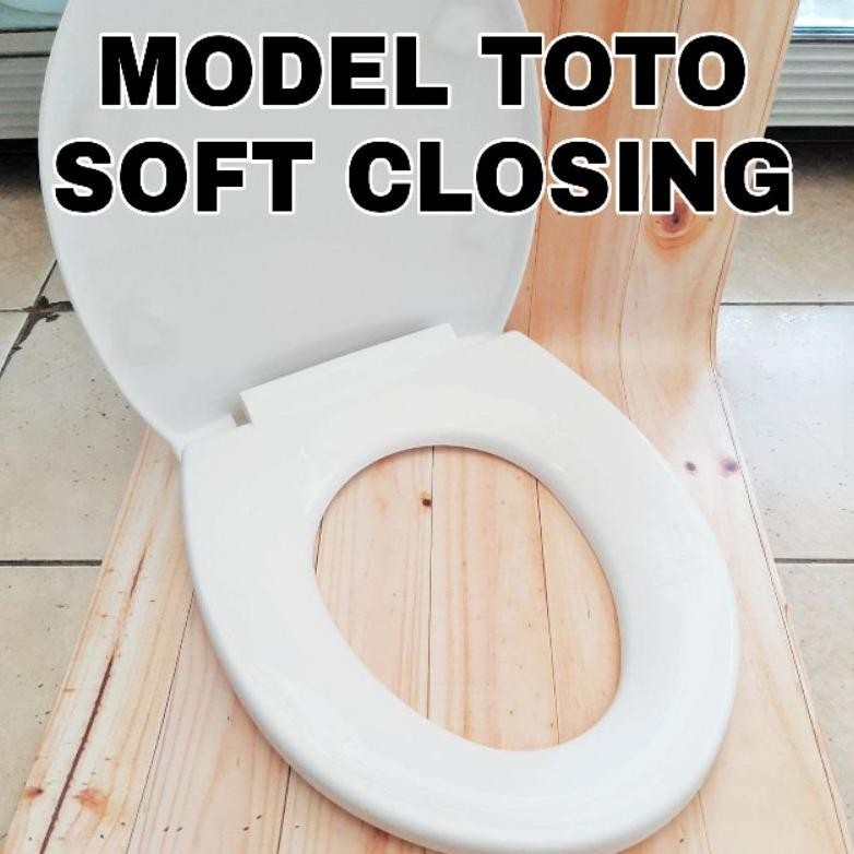 {PROMO} Tutup Closet Duduk Soft Closing Tutup Closet Universal Toilet Seat Cover Icepol Model Toto I