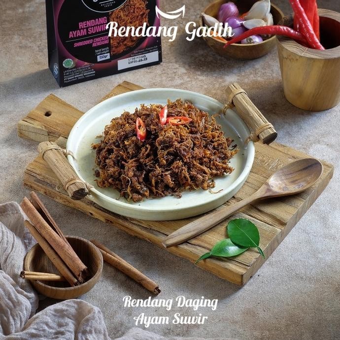 Rendang Daging Ayam Suwir - Rendang Gadih HT