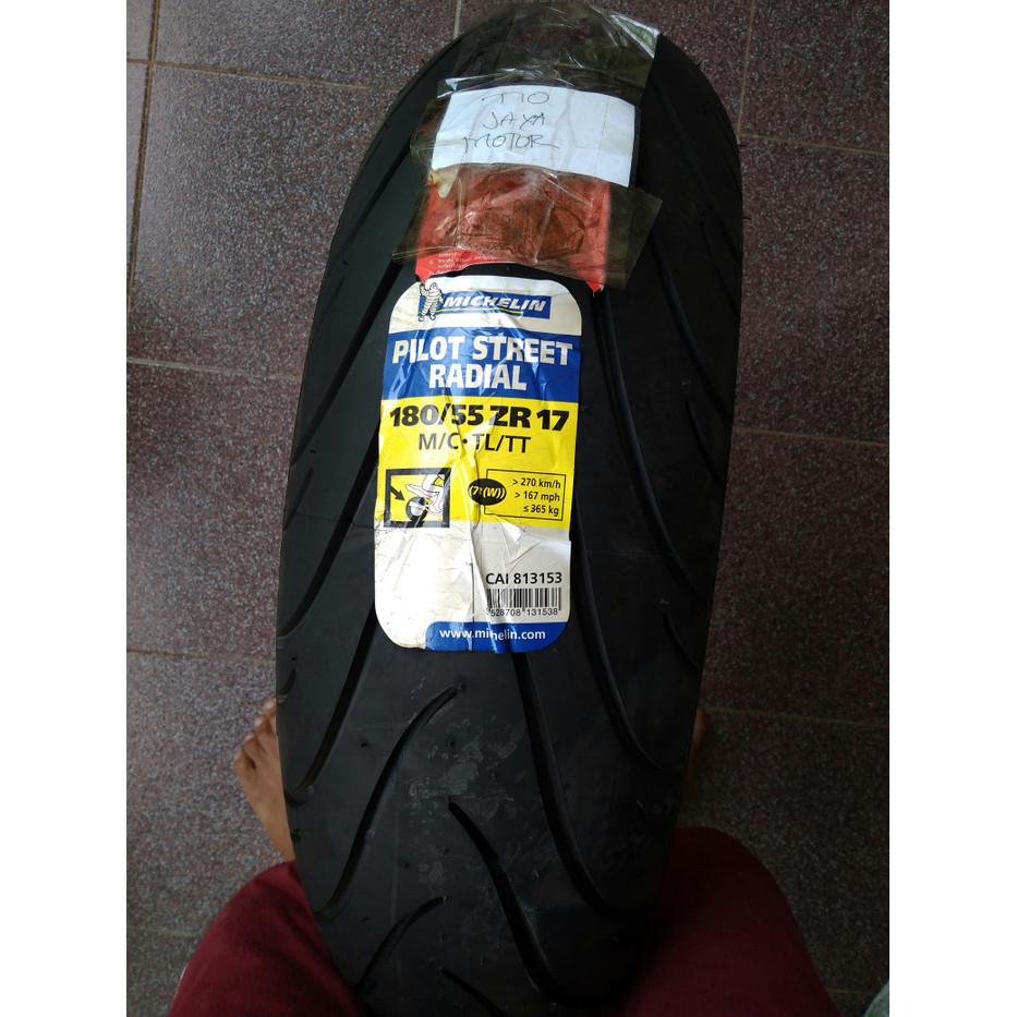 Ban Chelin 180/55-17 Type Pilot Street Radial Tubles