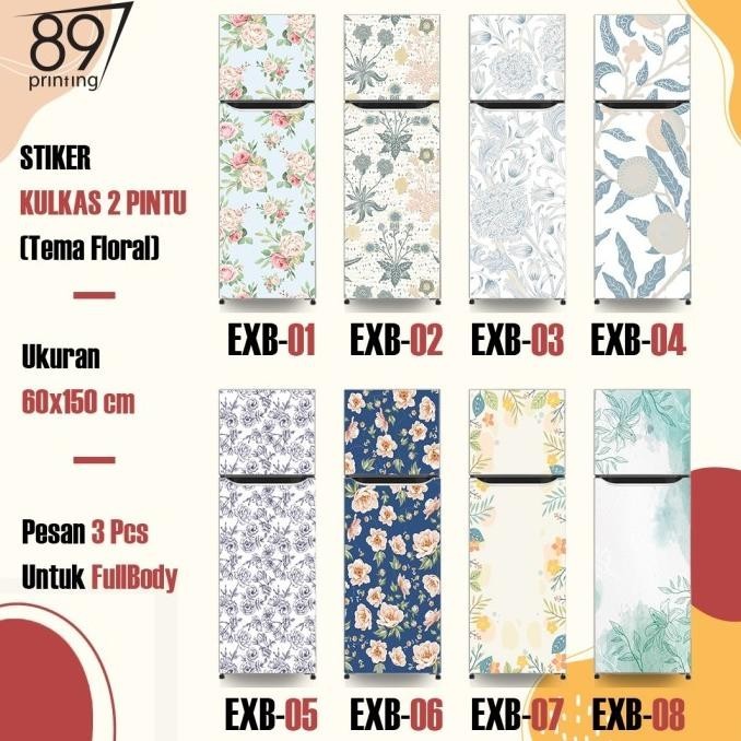 TERBARU - Stiker Kulkas 2 Pintu