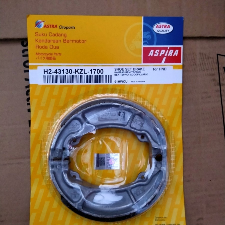 Kampas rem tromol belakang vario, beat, scoopy ASPIRA