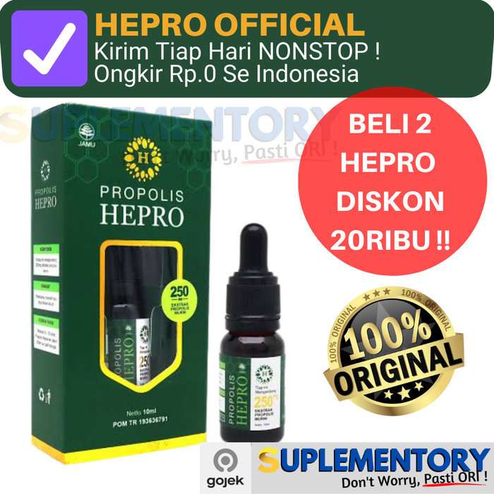 

Ready Propolis Hepro Original Trigona Obat Paru Asam Urat Kolesterol Asma