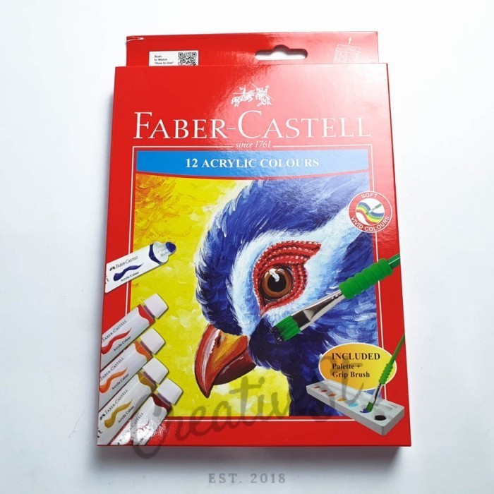 

FABER CASTELL ACRYLIC COLOUR SET 12 WARNA / CAT AKRILIK SET