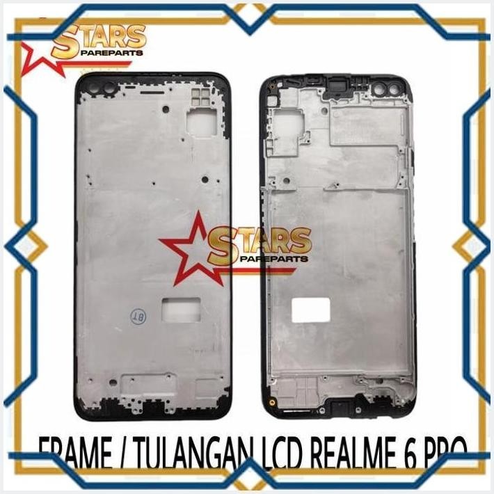 [LCD] FRAME LCD / TULANGAN LCD / TATAKAN TENGAH REALME 6 PRO COPOTAN MULUS