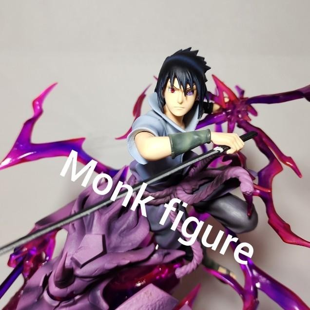 Statue Naruto Uchiha Sasuke Singularity Design Susanoo With Led Figure