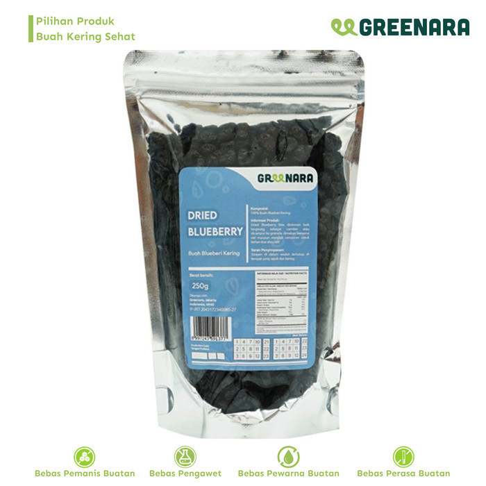 

Greenara Blueberry Kering 250gr / Dried Blueberry