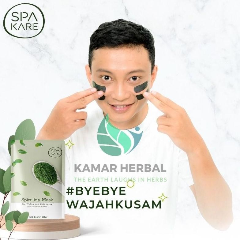 TC21 MASKER SPIRULINA SPAKARE SPIRULINA MASK SPIRULINA TIENS Premium
