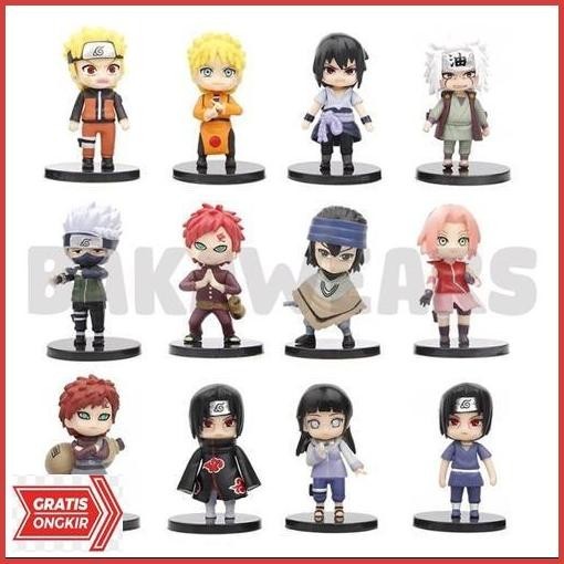 Termurah Action Figure Naruto: Cute Mini Kawaii Version 2 - Naruto, Sakura, Kakashi, Gaara, Itachi, 