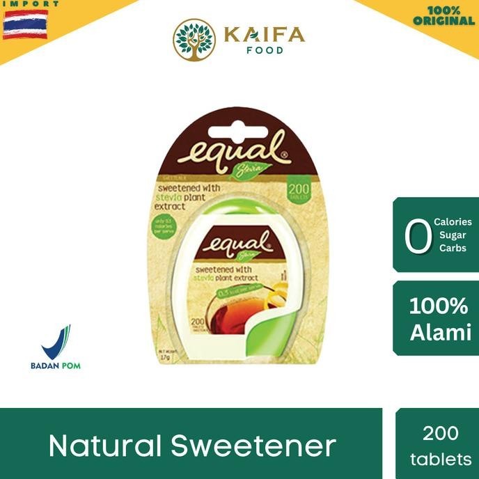 

TERBARU EQUAL NATURALS STEVIA TABLETS - PEMANIS STEVIA NOL KALORI / SWEETENER !!!!!
