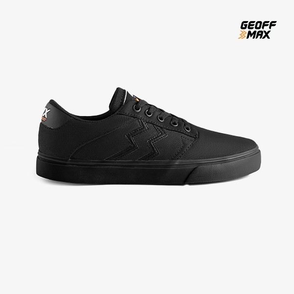 Geoff Max - Gavin All Black STZ | Sepatu Pria Wanita Sneakers Casual Sekolah Kuliah