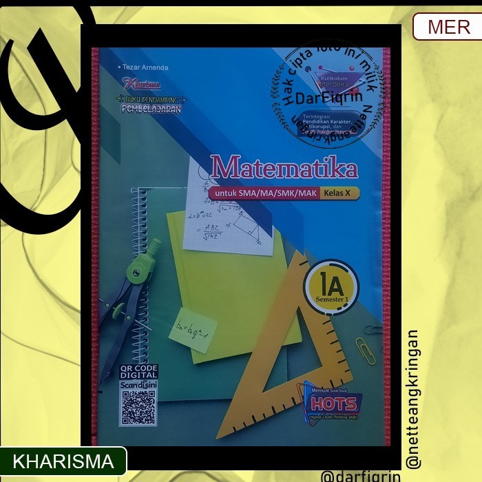 LKS Matematika Kelas 10 11 Semester 1 SMA/MA/SMK/MAK KURMER Kurikulum Merdeka-Kharisma-HOTS-Tezar