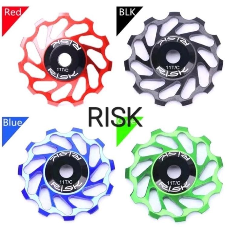 Premium Risk Pulley RD 11T Bearing Ceramic Pulley Ceramic RD Sepeda