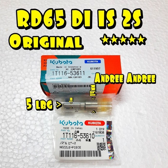 cusss order] RD65 DI 1S 2S Nozzle Nojel Jarum Spuyer Minyak Kubota RD-65 RD 65 DIS
