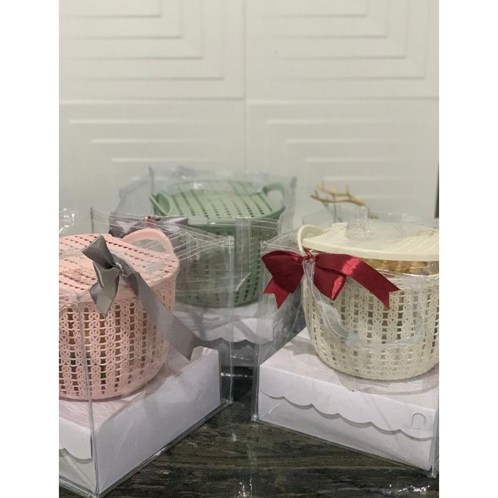 

TERMURAH 1LUSIN Tas Mika Uk 23x23x23 Nasi Box Hajatan Berkat ank-48