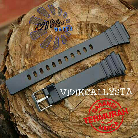 STRAP TALI JAM CASIO W215H W-215H W 215 H W 215H HITAM PREMIUM RESTOCK