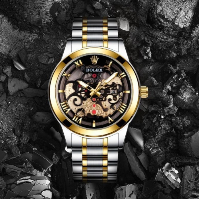 (MS) JAM TANGAN ROLEX AUTOMATIC MATIC RANTAI 2868-2 TALI RANTAI S ASLI