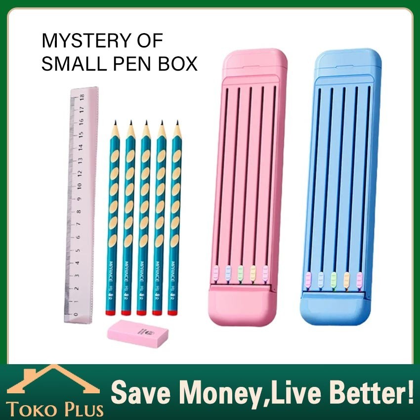 

8In1 Kotak Sil Multifungsi Lengkap Dengan Alat Tulis 2B Sil Ghapus Ggaris