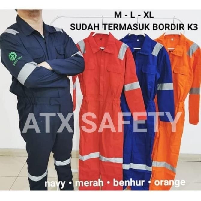 Wearpack Terusan ATX / Baju Safety Jumpsuit ATX / Wearpak / Werpak
