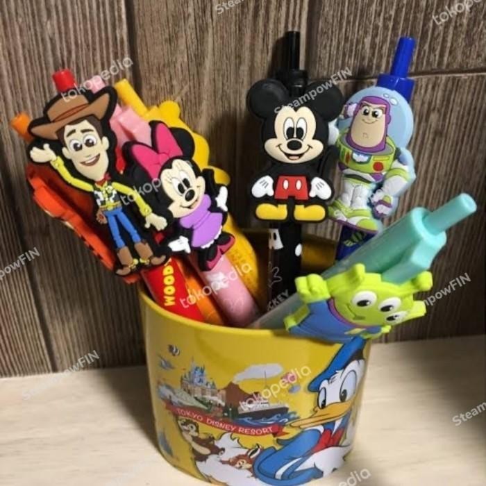

Disney Toy Story Woody Buzz Lightyear Mickey Mouse Minnie Pen Pulpen Import