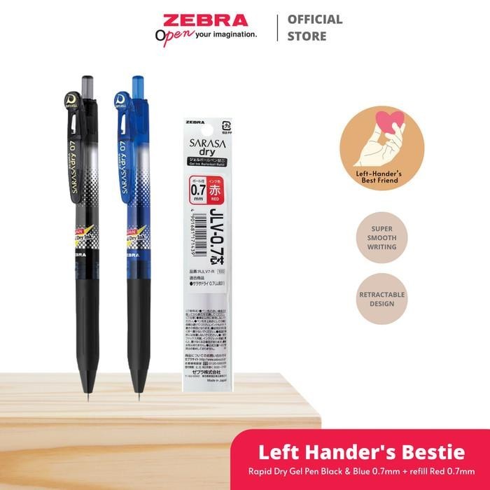 

Zebra Pulpen Gel sarasa 07 - Paket pulpen untuk pengguna kidal Import