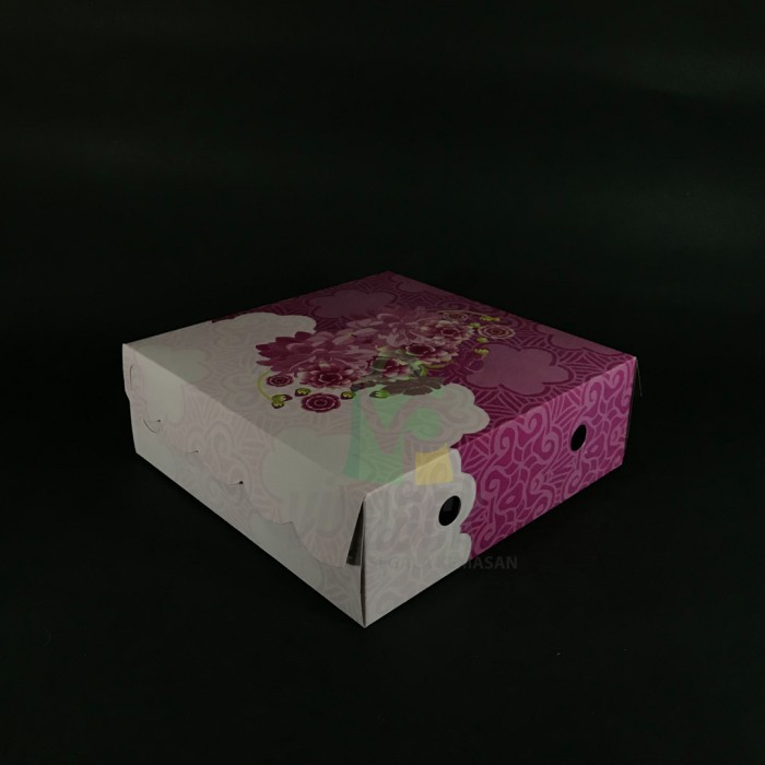 Box/Dus Motif Kotak Nasi/Box Kotak Nasi Motif Selametan Uk 20, 25Pcs