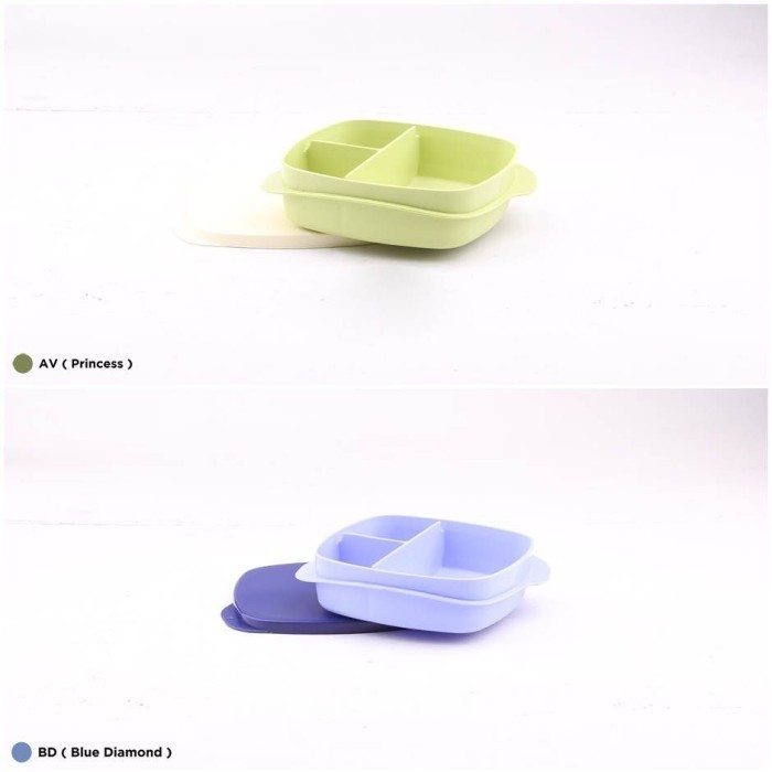 Tempat Makan Tupperware - Kotak Makan Anak - Bekal Makan - Trio Box