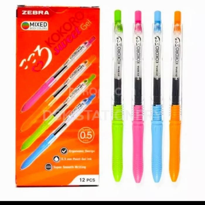 

PULPEN GEL MERK KOKORO WARNA HITAM 0.5 PERLUSIN Import