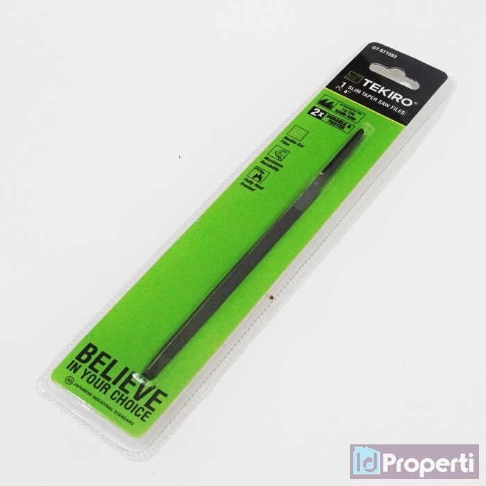 

Tekiro GT-ST1636 Taper Slim File 3.5inch Kikir Slim Segitiga Profil