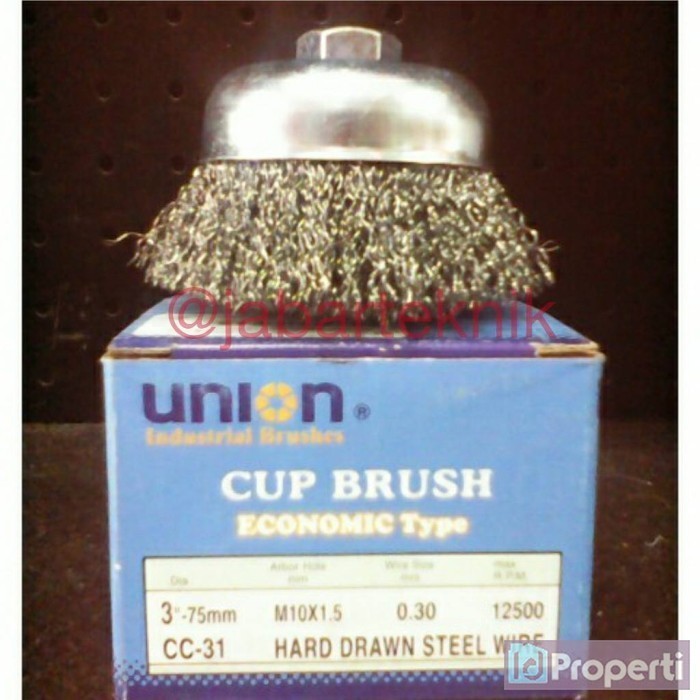 

Union CC31OPT Cup Wire Brush 3inch Sikat Kawat Mangkok Mata Gerinda