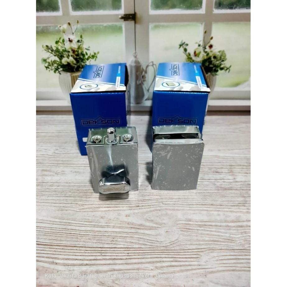 Indikator Lock Dekson Dekkson IL 8620 CP /Kunci Pintu Kaca Kamar Mandi
