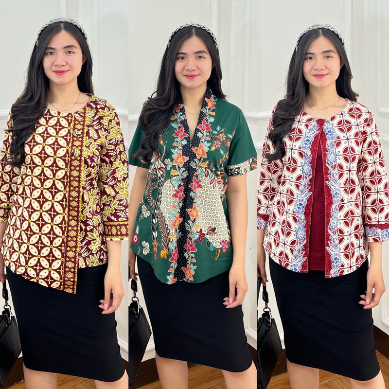 Promo Baju Batik Wanita // ATASAN BATIK WANITA 1801151 - 18011512 - 1469251 -146925 ATASAN BATIK 7/8