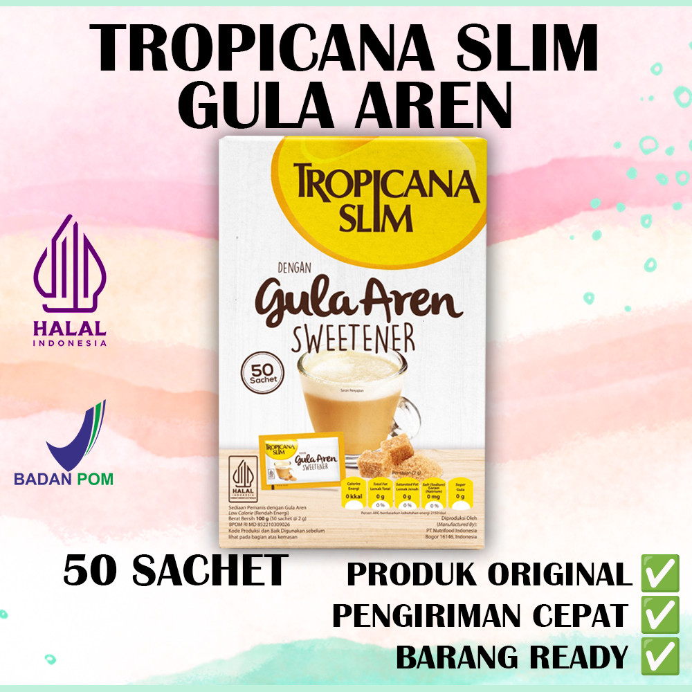 

Tropicana Slim GULA AREN Box 50 Sachet